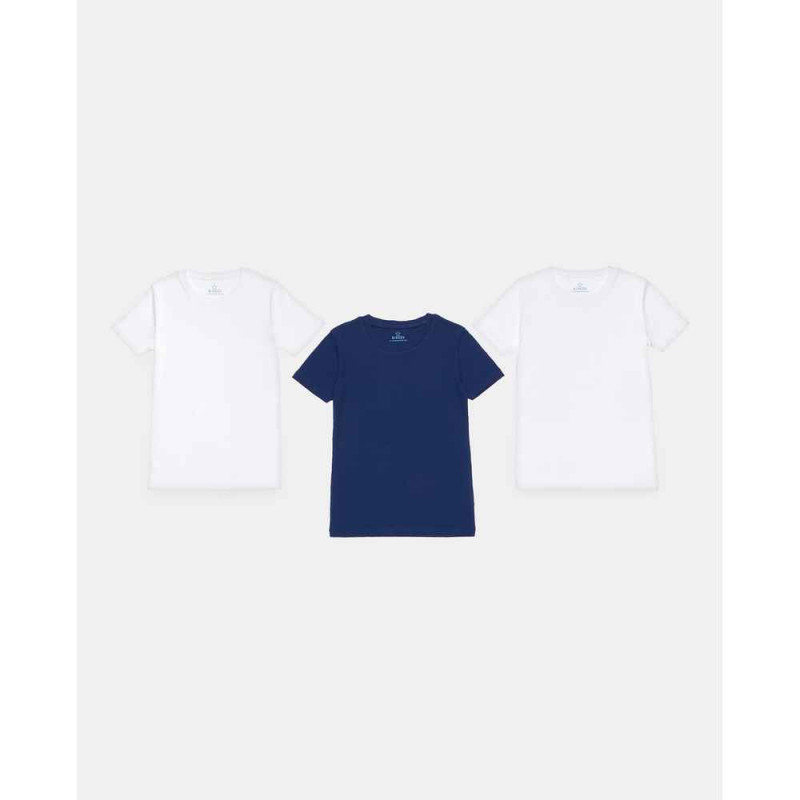 BLUKIDS MAJICA KRATAK RUKAV PK 3 T-SHIRT 9/14 BOY BIANCO/BLU