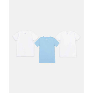 BLUKIDS MAJICA KRATAK RUKAV PK 3 T-SHIRT 2/8 BOY WHITE/LT BLUE 