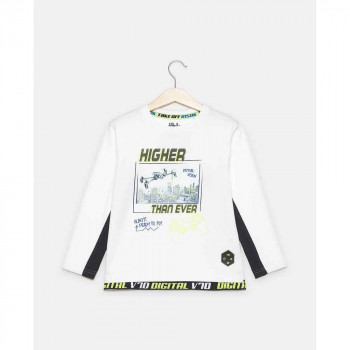 BLUKIDS MAJICA DUG RUKAV T-SHIRT L/S WHITE FITNESS 