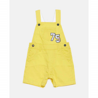 BLUKIDS PANTALONE SHORT SALOPETTE YELLOW CELANDINE