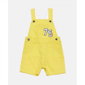 BLUKIDS PANTALONE SHORT SALOPETTE YELLOW CELANDINE 