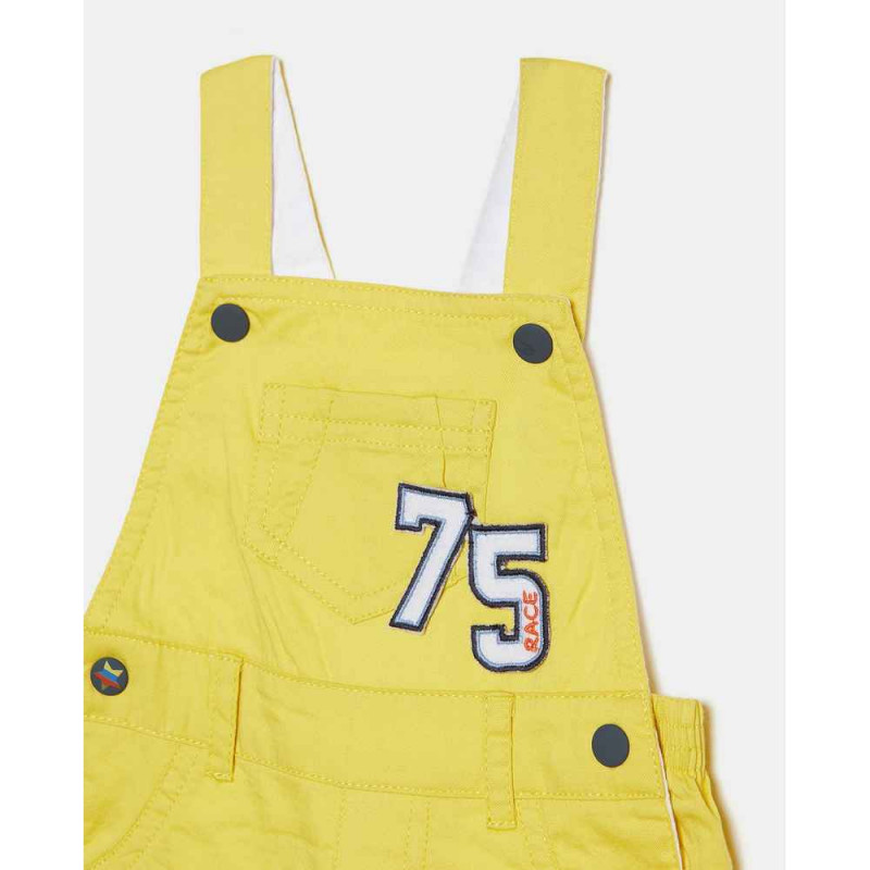 BLUKIDS PANTALONE SHORT SALOPETTE YELLOW CELANDINE