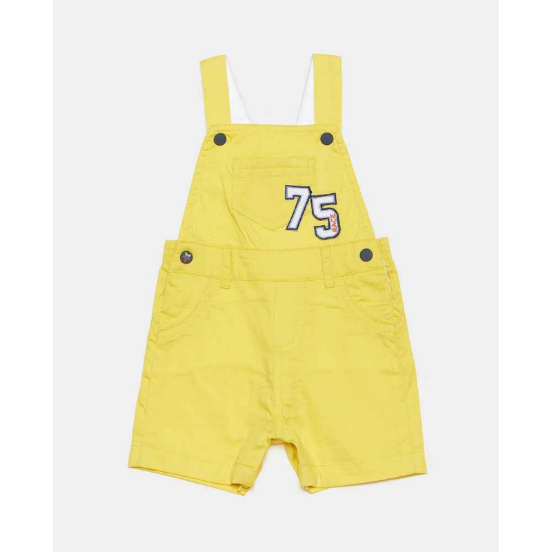 BLUKIDS PANTALONE SHORT SALOPETTE YELLOW CELANDINE
