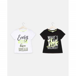 BLUKIDS MAJICA KRATAK RUKAV T-SHIRT S/S BIPACK +BLACK BEAUTY 