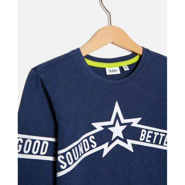 BLUKIDS MAJICA DUG RUKAV T-SHIRT CHINA BLUE