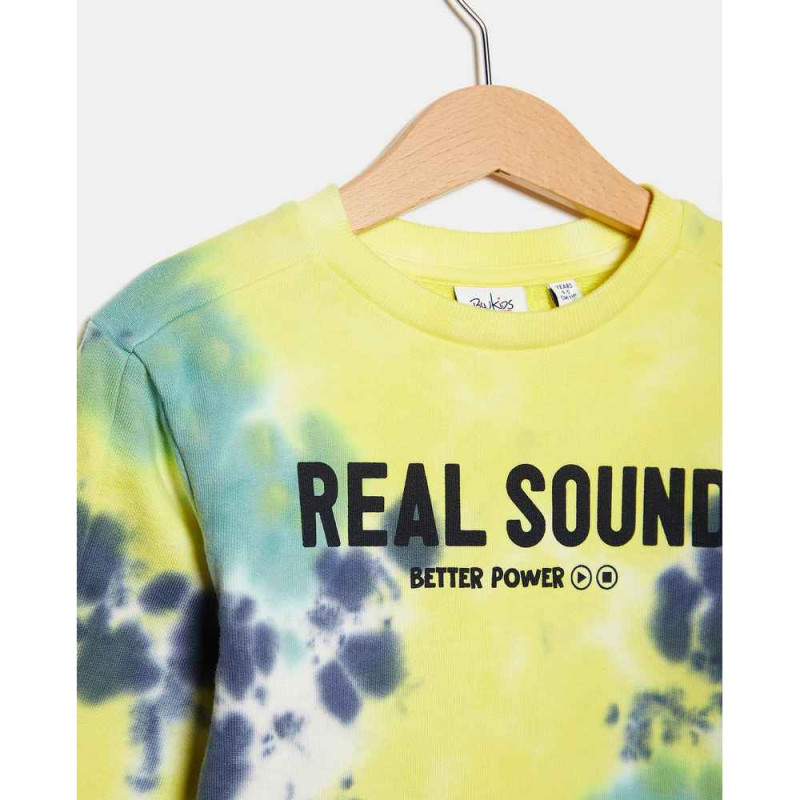 BLUKIDS DUKSERICA ROUND NECK ROCK WHITE