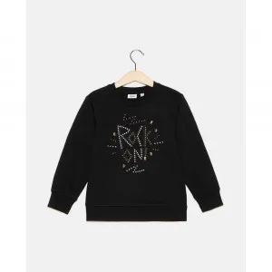 BLUKIDS DUKSERICA ROUND NECK ROCK BLACK 2