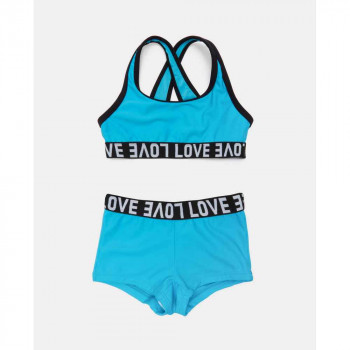 BLUKIDS KUPACI KOSTIM DVODELNI BIKINI FITNESS TURCHESE MULTICOLOR 