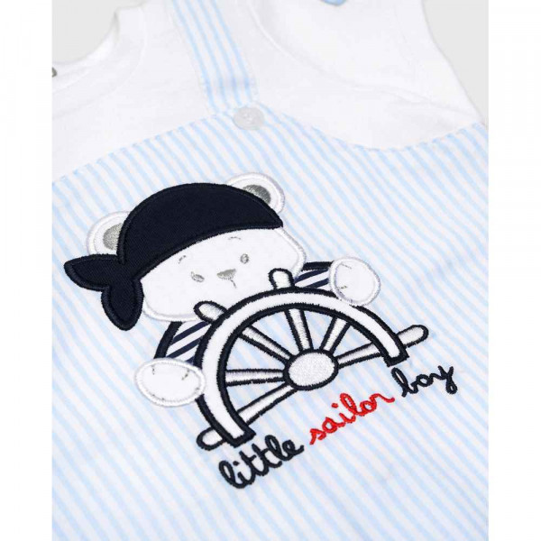 BLUKIDS ZEKA PAGLIACCETTO BOY STRIPES WHITE