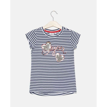 BLUKIDS MAJICA KRATAK RUKAV T-SHIRT S/S Y/DSTRIPES BLUE/WHIT 