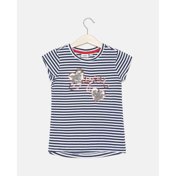 BLUKIDS MAJICA KRATAK RUKAV T-SHIRT S/S Y/DSTRIPES BLUE/WHIT