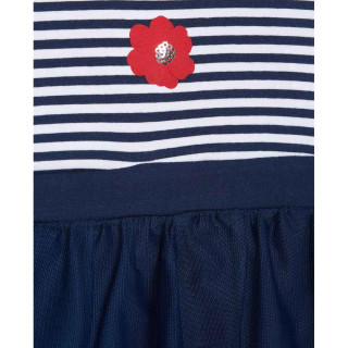 BLUKIDS HALJINA DRESS Y/D STRIPE+ESTATE BL