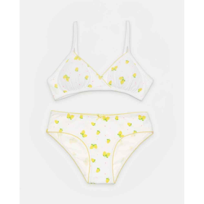 BLUKIDS TOP I GACICE BRA + SLIP AOP MULTICOLOR