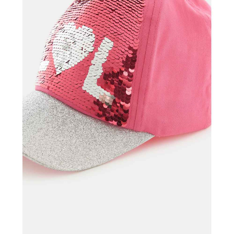 BLUKIDS KACKET BASEBALL SEQUINS PINK GLO