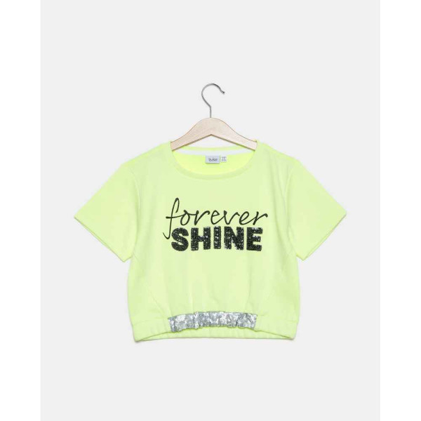 BLUKIDS DUKSERICA SWEATER LIMELIGHT FLUO