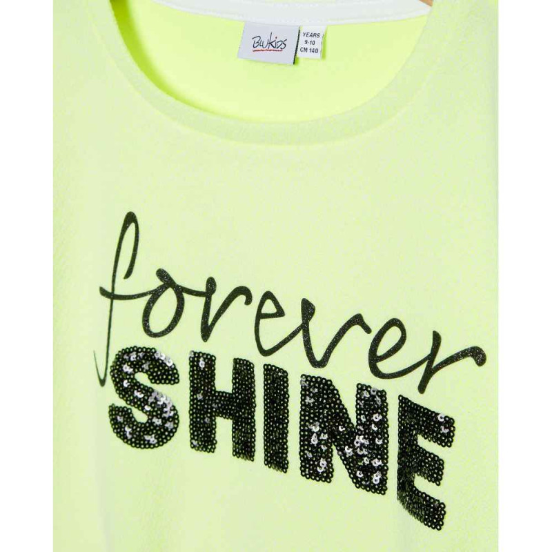 BLUKIDS DUKSERICA SWEATER LIMELIGHT FLUO