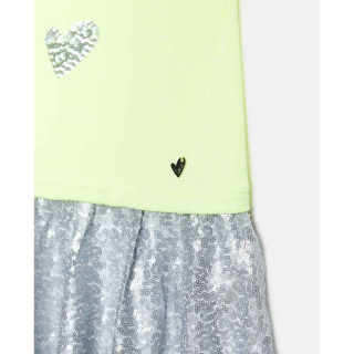 BLUKIDS HALJINA DRESS +LIMELIGHT FLUO TOP 