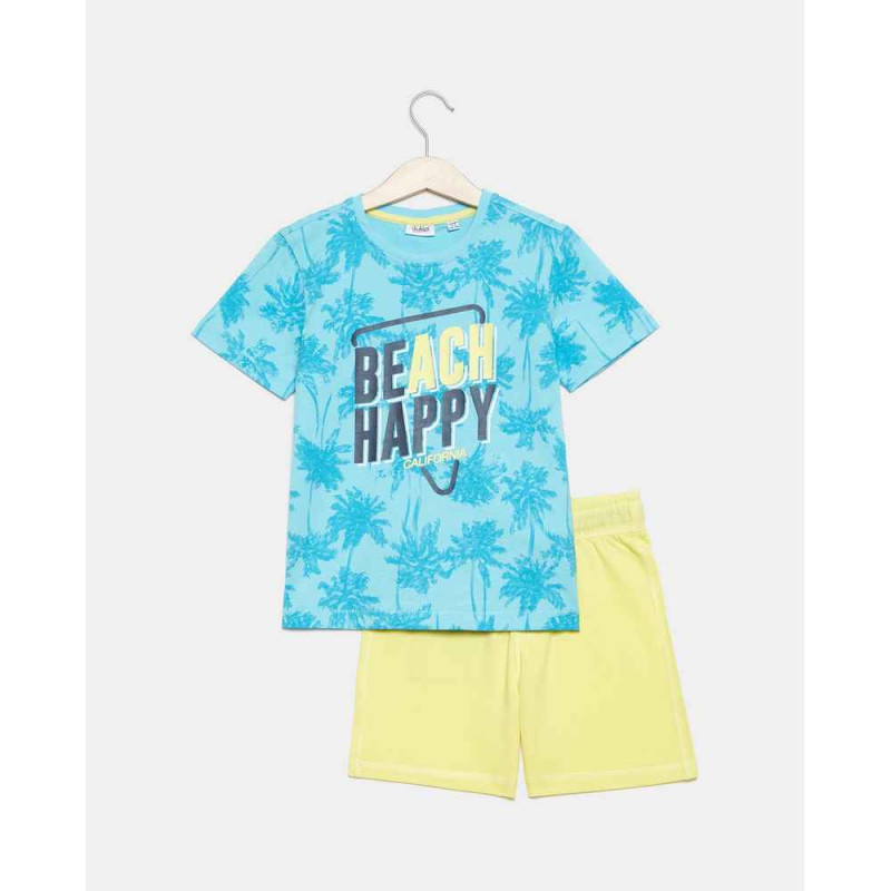 BLUKIDS TRENERKA KOMPLET JOG SET DEEPSKYBLUE/LTGRML2