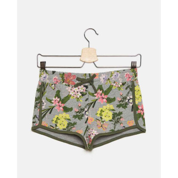 BLUKIDS SORC SHORTS AOP LT GREY MEL 2+AOP 