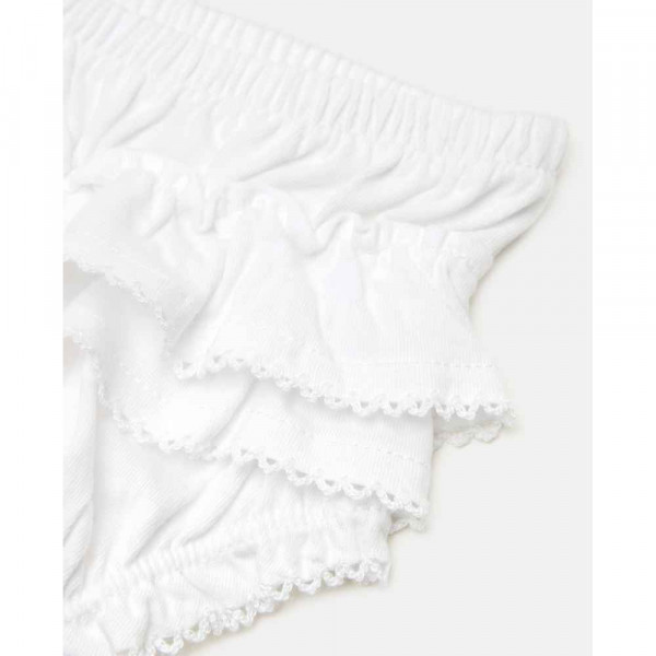 BLUKIDS GACICE BRIEF WITH RUFFLES BRIGHT WHITE