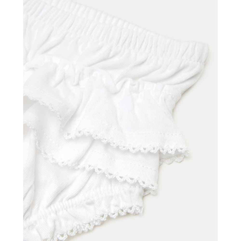 BLUKIDS GACICE BRIEF WITH RUFFLES BRIGHT WHITE