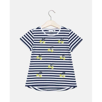 BLUKIDS MAJICA KRATAK RUKAV T-SHIRT S/S + Y/D STRIPES 