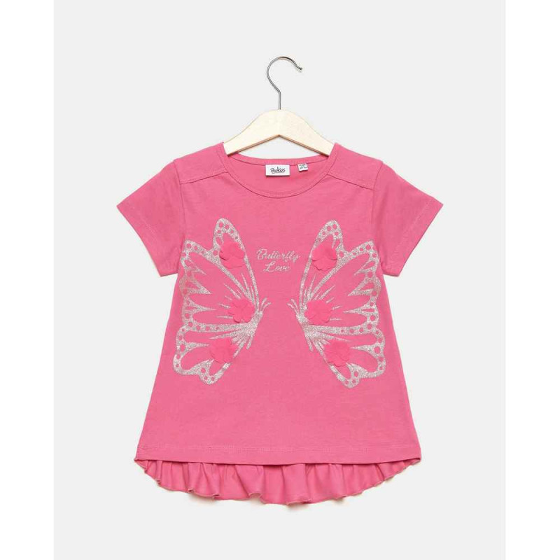 BLUKIDS MAJICA KRATAK RUKAV T-SHIRT S/S CARMINE ROSE