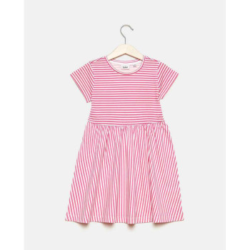 BLUKIDS HALJINA DRESS AOP STRIPES +AOP 
