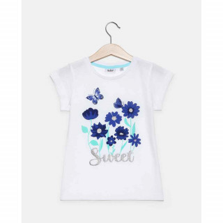 BLUKIDS MAJICA KRATAK RUKAV T-SHIRT S/S BIANCO/AZZUR