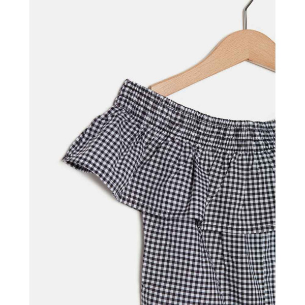 BLUKIDS KOSULJA SHIRT Y/D CHECK BLACK