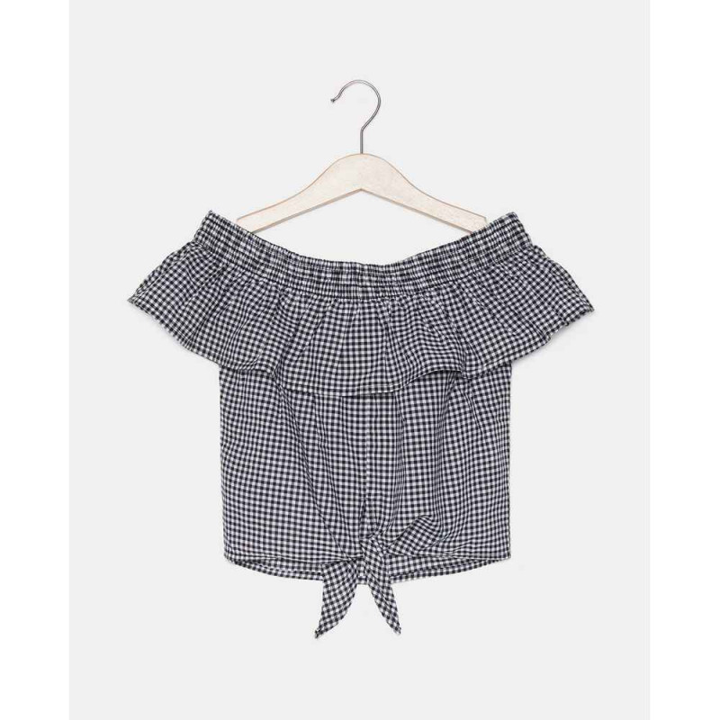 BLUKIDS KOSULJA SHIRT Y/D CHECK BLACK
