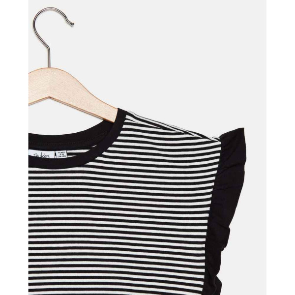 BLUKIDS MAJICA BEZ RUKAVA TANK Y/DSTRIPES/BLACK BEA