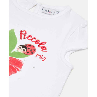 BLUKIDS MAJICA KRATAK RUKAV TSHIRT W/STRASS BRILLIANT WH