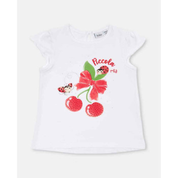BLUKIDS MAJICA KRATAK RUKAV TSHIRT W/STRASS BRILLIANT WH 