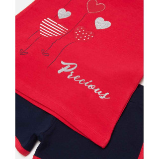 BLUKIDS TRENERKA KOMPLET JOGGING SET POINSETTIA/GRAPHITE