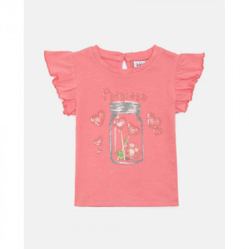BLUKIDS MAJICA BEZ RUKAVA TSHIRT PINK LEMONAD 