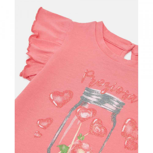 BLUKIDS MAJICA BEZ RUKAVA TSHIRT PINK LEMONAD