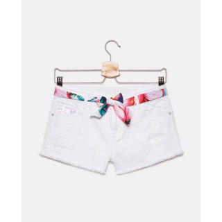 BLUKIDS SORC SHORTS WHITE DENIM 