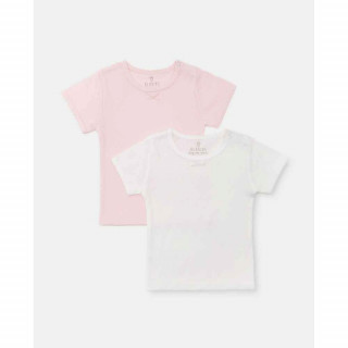 BLUKIDS MAJICA KRATAK RUKAV PK 2 GIRL T-SHIRTS BIANCO/ROSA 