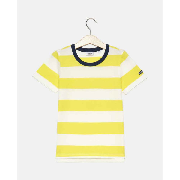 BLUKIDS MAJICA KRATAK RUKAV T-SHIRT TRAVELOFFWH/LEMON