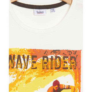 BLUKIDS MAJICA KRATAK RUKAV T-SHIRT BUTTER WHITE
