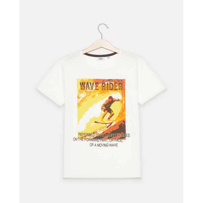 BLUKIDS MAJICA KRATAK RUKAV T-SHIRT BUTTER WHITE