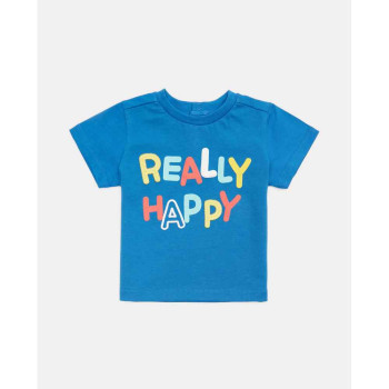 BLUKIDS MAJICA KRATAK RUKAV T- SHIRT BOY REALLY HAPPY CAMPANULA 