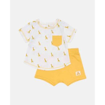 BLUKIDS SET SET BOY ALLOVER GIRAFFE MINION YELLO 