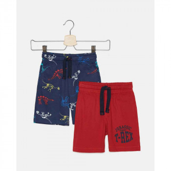 BLUKIDS SORC SHORT BI-PACK SMARTBLUEAOP/RUDRED 