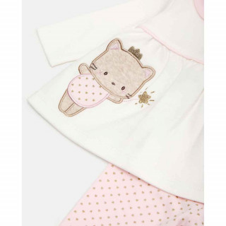 BLUKIDS SET MAJICA I DONJI DEO SET BASIC GIRL CRADLE PINK