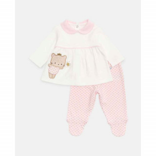 BLUKIDS SET MAJICA I DONJI DEO SET BASIC GIRL CRADLE PINK