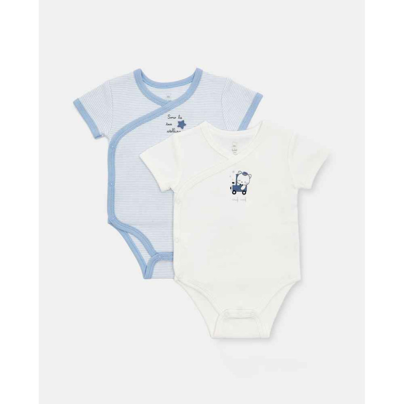 BLUKIDS BODI DUG RUKAV 2PK BODY MM BOY CERULEAN 