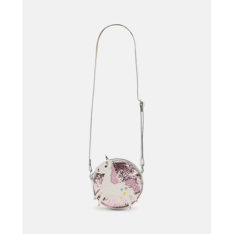 BLUKIDS TORBA BAG UNICORN GLITTER PINK CHAMPAGNE