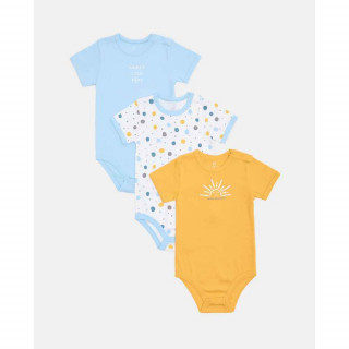 BLUKIDS BODI KRATAK RUKAV PK 3 BOY BODY MULTICOLOUR 